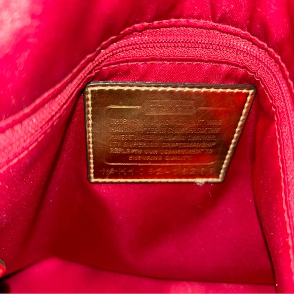 Large size zipper, closing coach logo bag - Picture 8 of 9